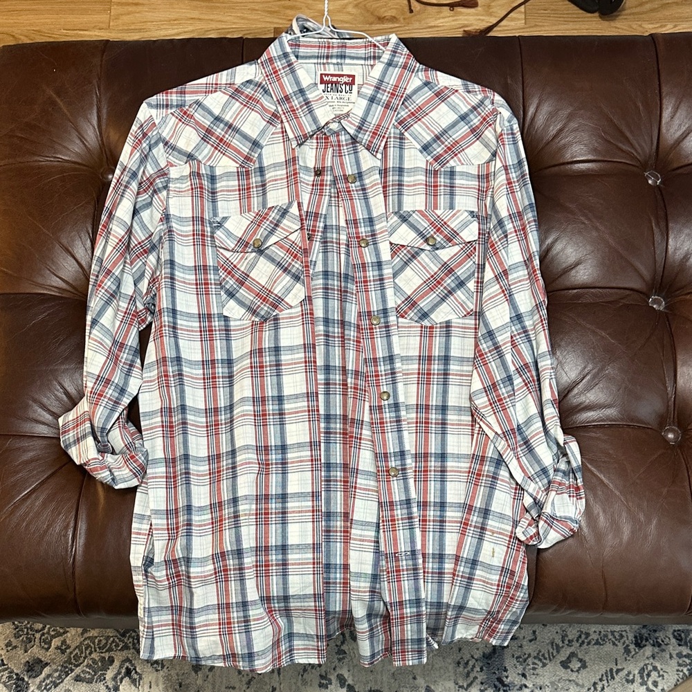Wrangler Red and Blue Checkered Shirt